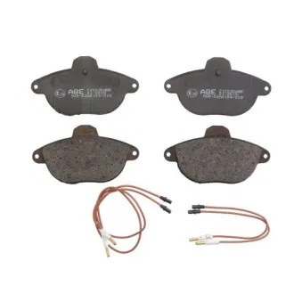 Jeu de 4 plaquettes de frein avant ABE C1C030ABE