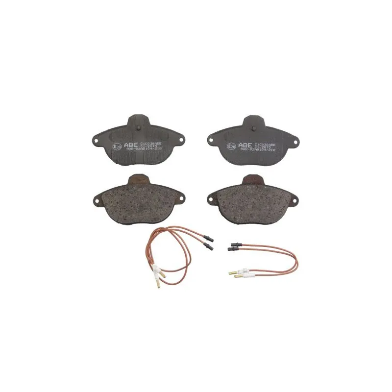 Jeu de 4 plaquettes de frein avant ABE C1C030ABE