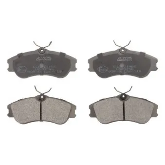 Jeu de 4 plaquettes de frein avant ABE C1C031ABE