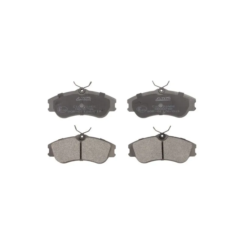 Jeu de 4 plaquettes de frein avant ABE C1C031ABE