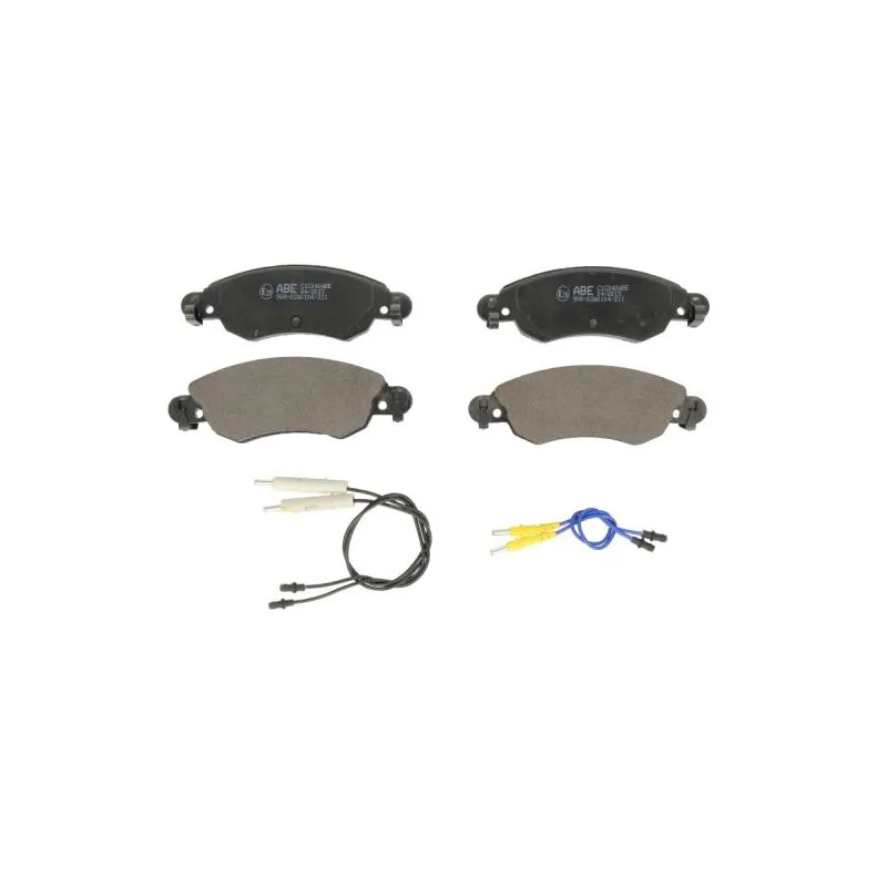 Jeu de 4 plaquettes de frein avant ABE C1C040ABE