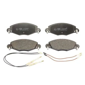 Jeu de 4 plaquettes de frein avant ABE C1C042ABE