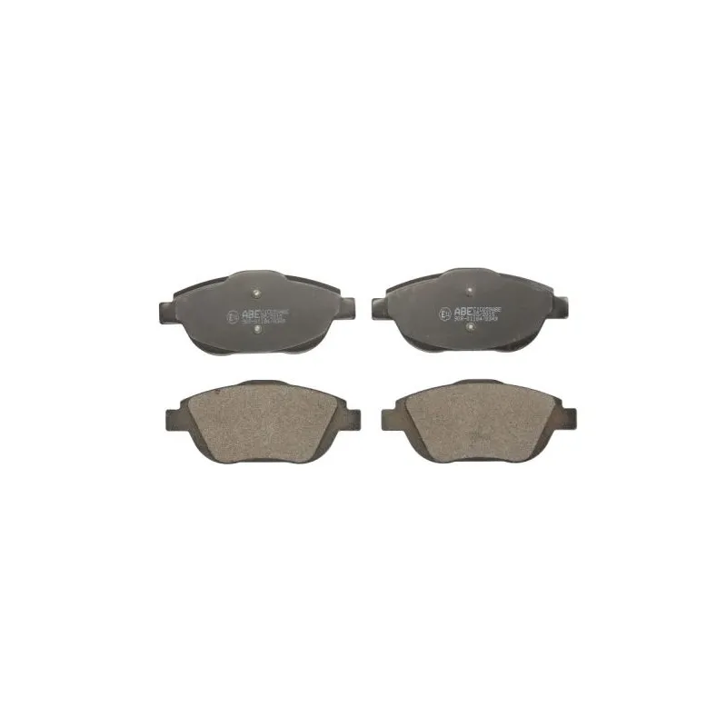 Jeu de 4 plaquettes de frein avant ABE C1C059ABE