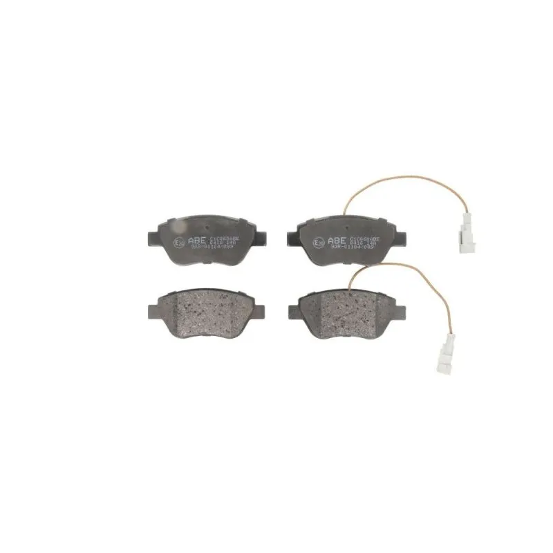 Jeu de 4 plaquettes de frein avant ABE C1C060ABE