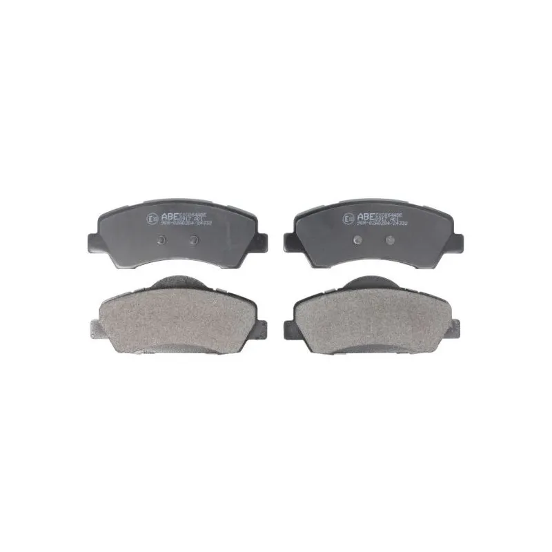 Jeu de 4 plaquettes de frein avant ABE C1C064ABE