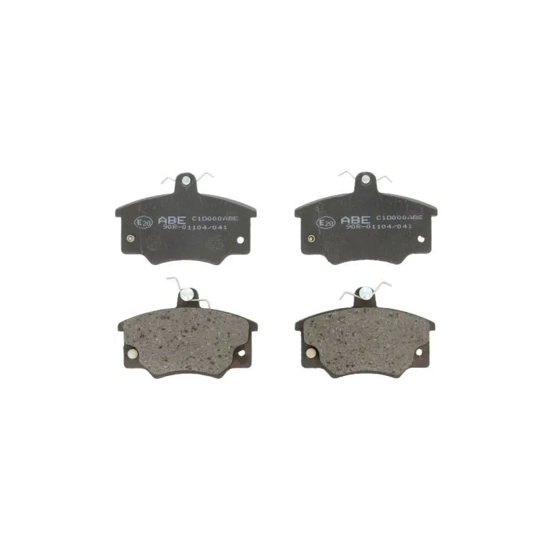 Jeu de 4 plaquettes de frein avant ABE C1D000ABE