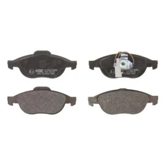 Jeu de 4 plaquettes de frein avant ABE C1D027ABE