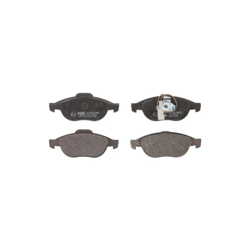 Jeu de 4 plaquettes de frein avant ABE C1D027ABE