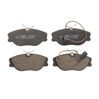 Jeu de 4 plaquettes de frein avant ABE C1F008ABE