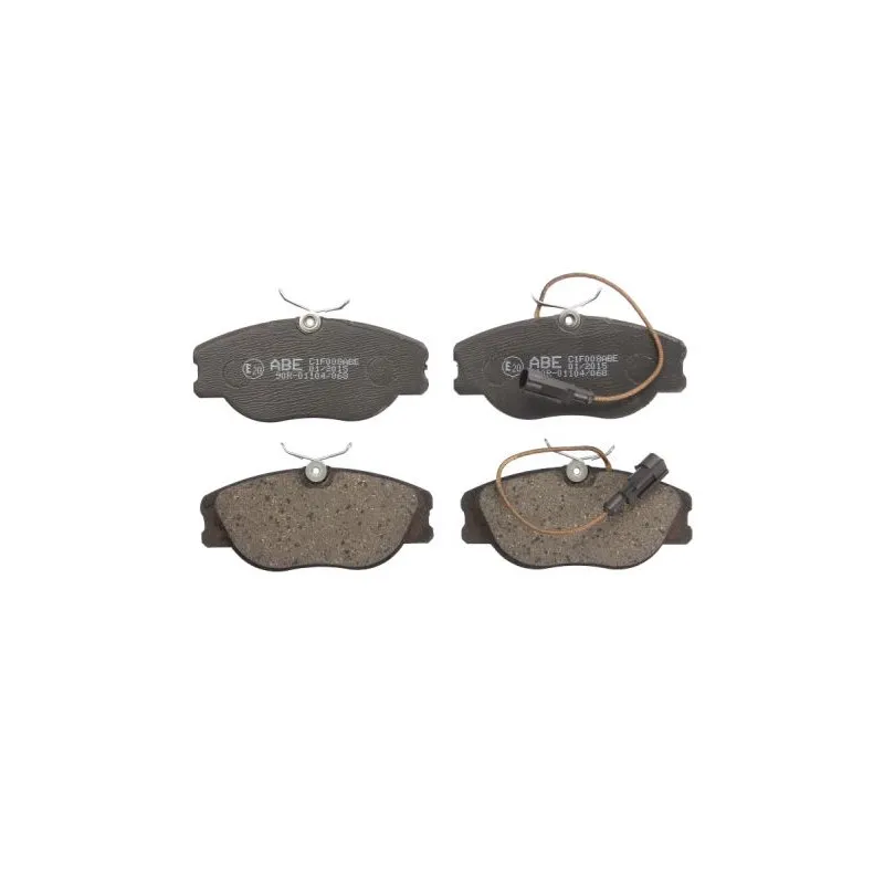 Jeu de 4 plaquettes de frein avant ABE C1F008ABE