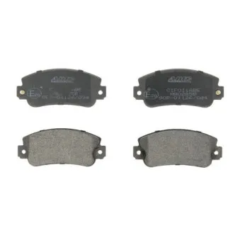 Jeu de 4 plaquettes de frein avant ABE C1F011ABE
