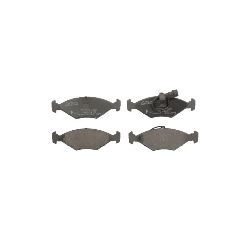 Jeu de 4 plaquettes de frein avant ABE C1F017ABE