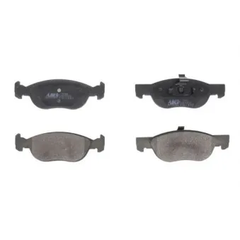 Jeu de 4 plaquettes de frein avant ABE C1F018ABE