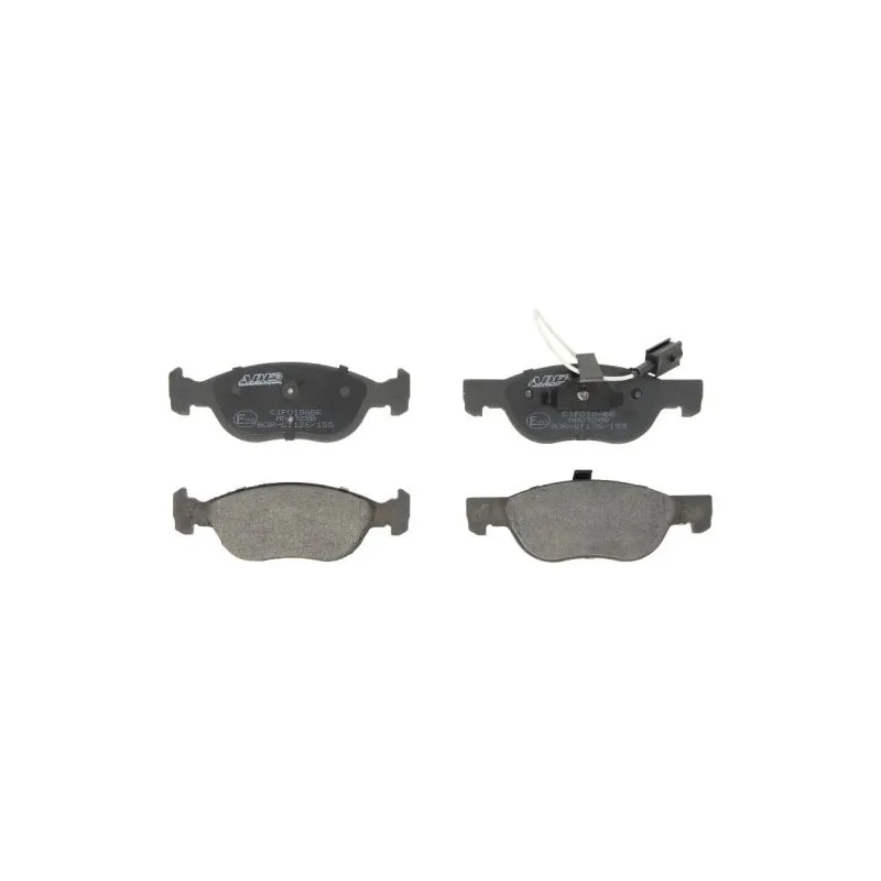 Jeu de 4 plaquettes de frein avant ABE C1F019ABE