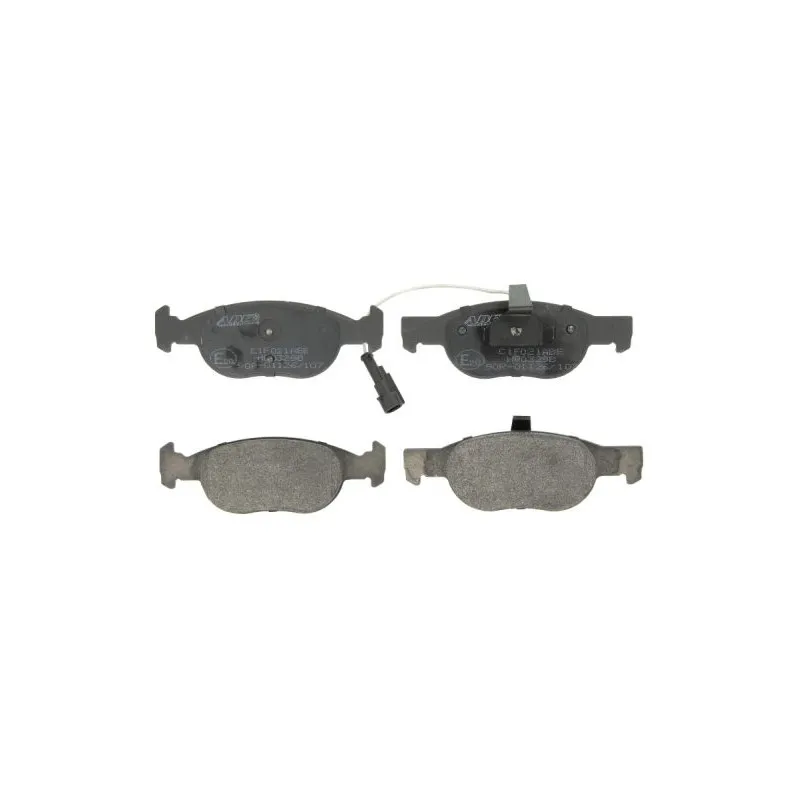 Jeu de 4 plaquettes de frein avant ABE C1F021ABE