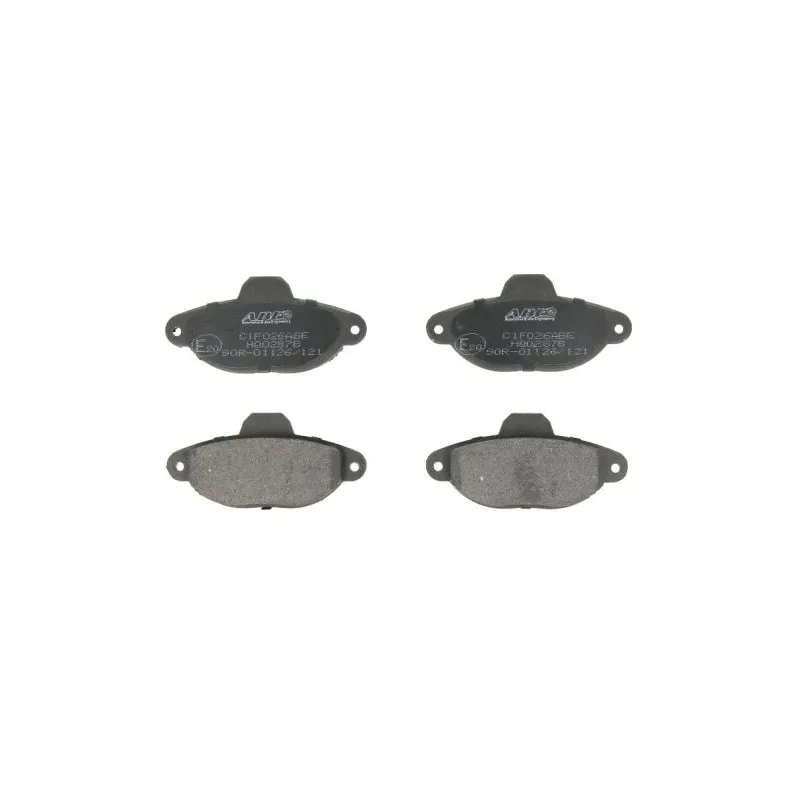 Jeu de 4 plaquettes de frein avant ABE C1F026ABE