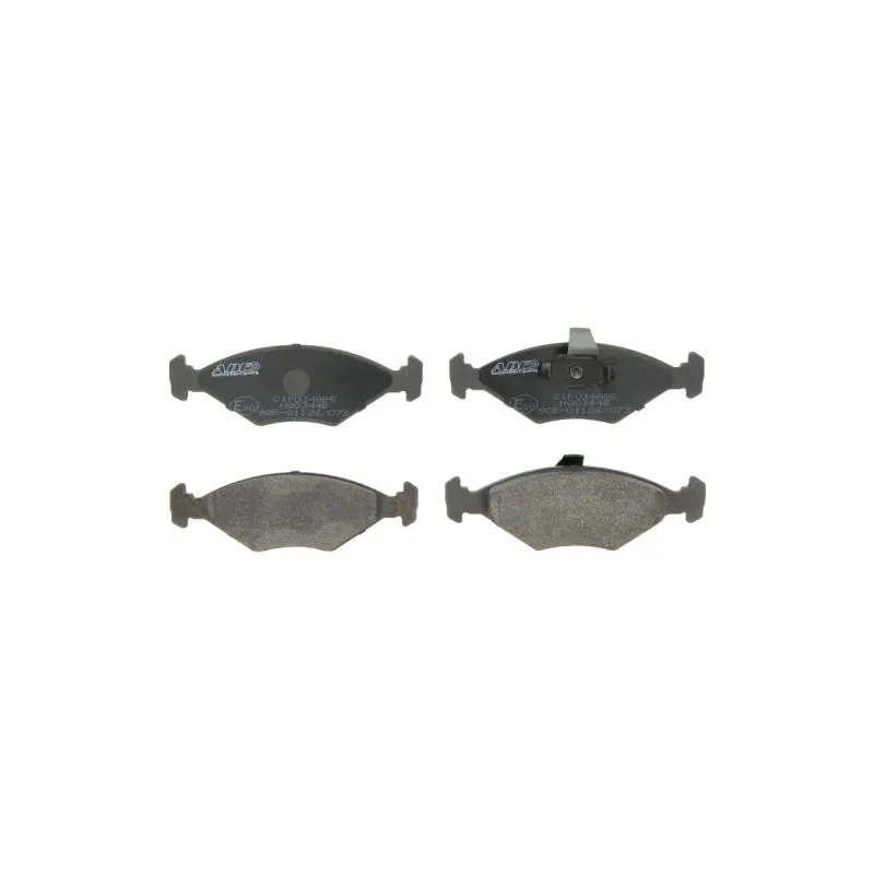 Jeu de 4 plaquettes de frein avant ABE C1F034ABE