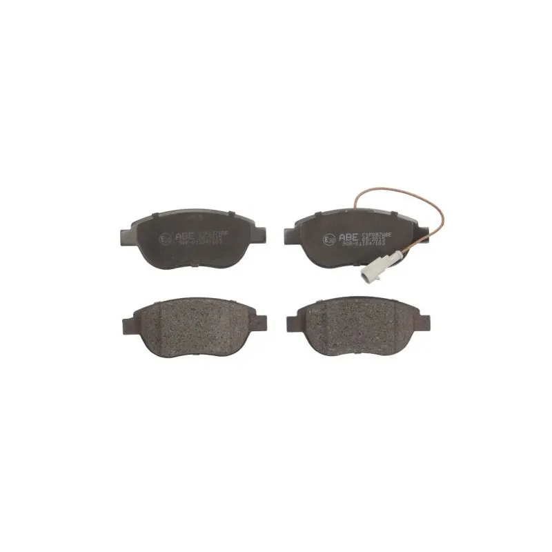 Jeu de 4 plaquettes de frein avant ABE C1F037ABE