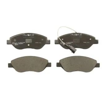 Jeu de 4 plaquettes de frein avant ABE C1F038ABE