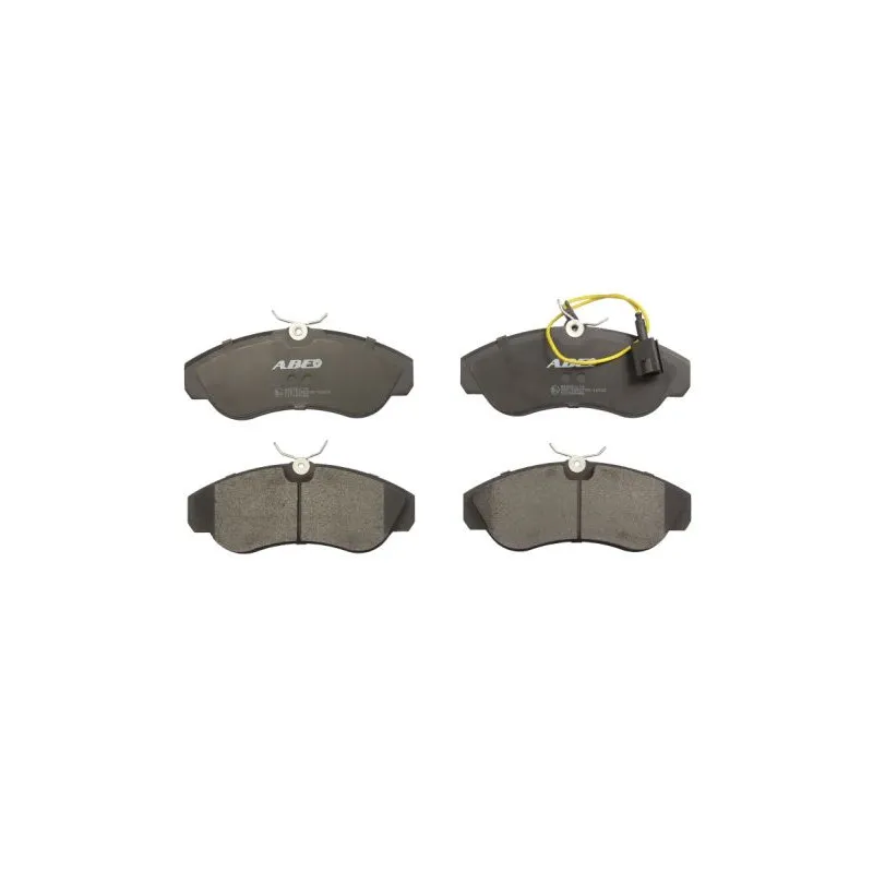 Jeu de 4 plaquettes de frein avant ABE C1F044ABE