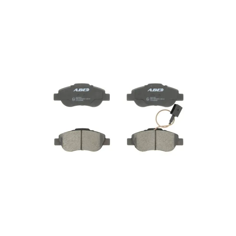 Jeu de 4 plaquettes de frein avant ABE C1F048ABE