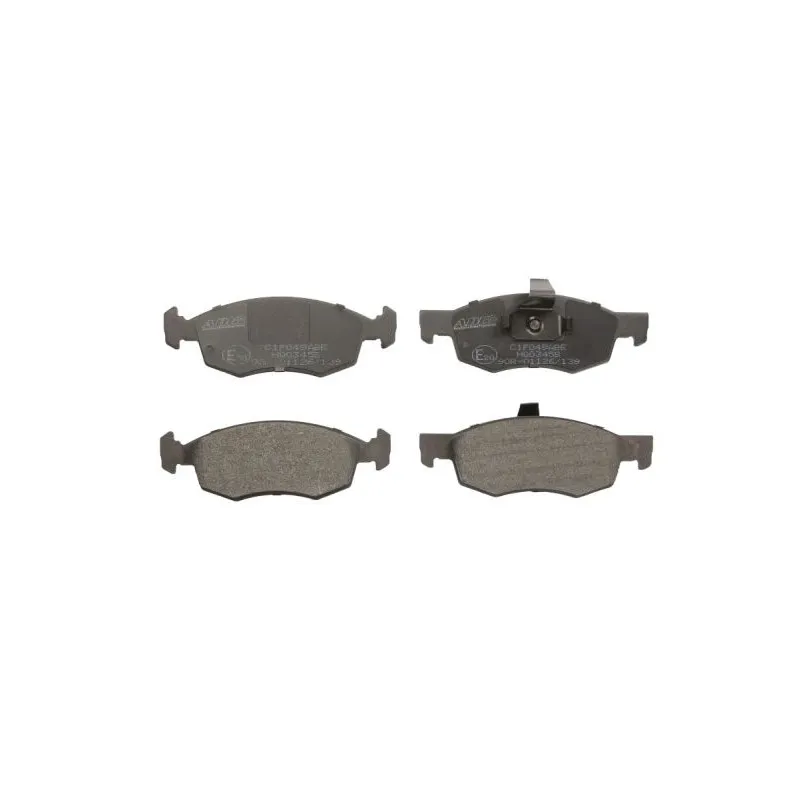 Jeu de 4 plaquettes de frein avant ABE C1F049ABE