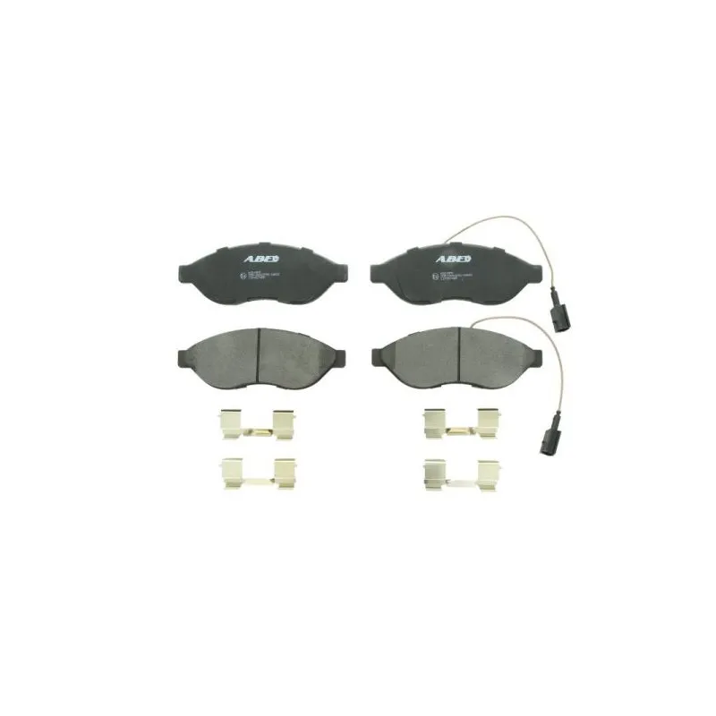 Jeu de 4 plaquettes de frein avant ABE C1F057ABE