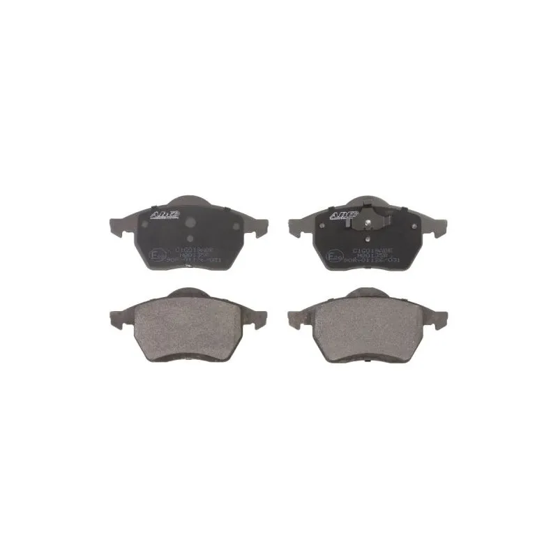 Jeu de 4 plaquettes de frein avant ABE C1G019ABE