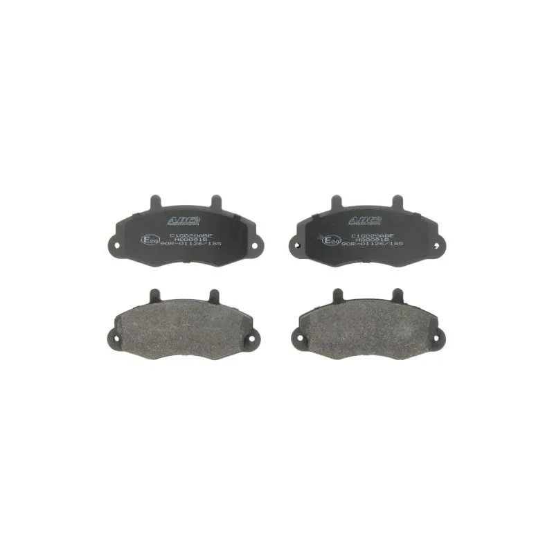 Jeu de 4 plaquettes de frein avant ABE C1G020ABE