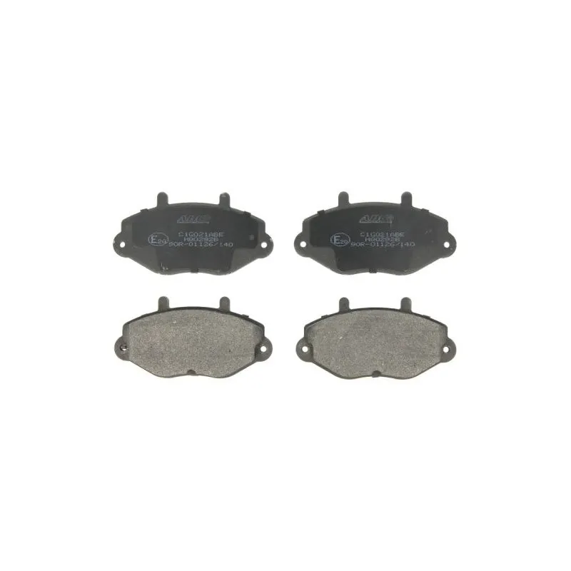 Jeu de 4 plaquettes de frein avant ABE C1G021ABE