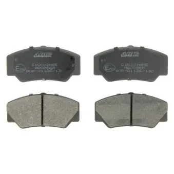 Jeu de 4 plaquettes de frein avant ABE C1G022ABE