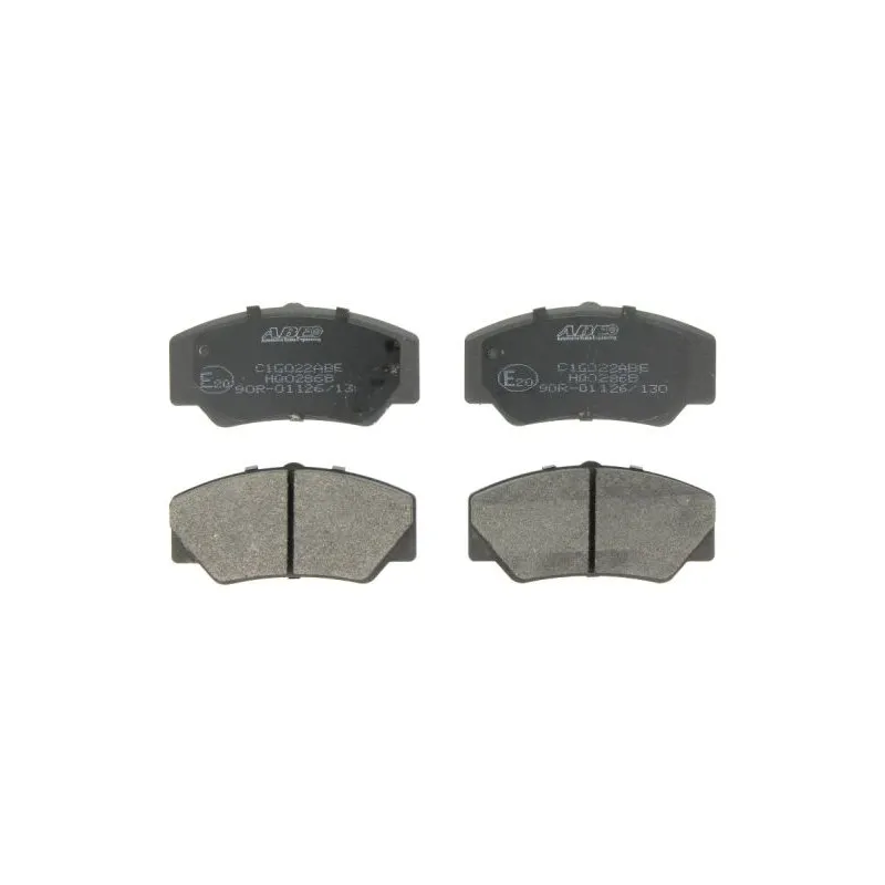 Jeu de 4 plaquettes de frein avant ABE C1G022ABE