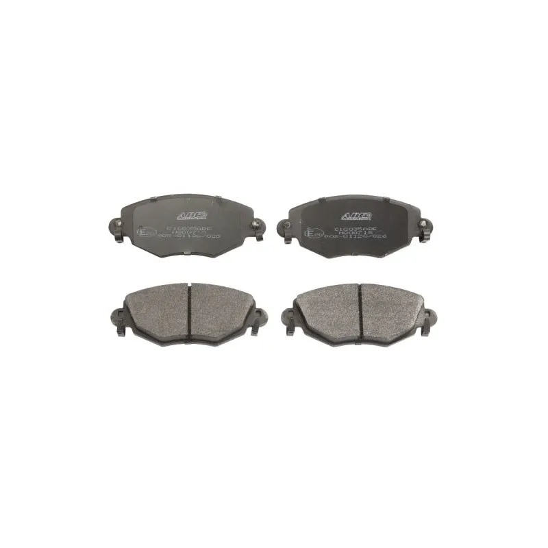 Jeu de 4 plaquettes de frein avant ABE C1G035ABE
