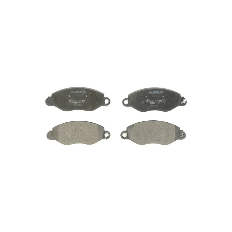Jeu de 4 plaquettes de frein avant ABE C1G040ABE