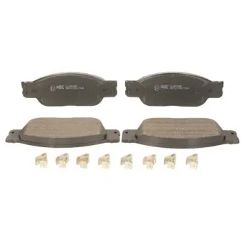 Jeu de 4 plaquettes de frein avant ABE C1J002ABE