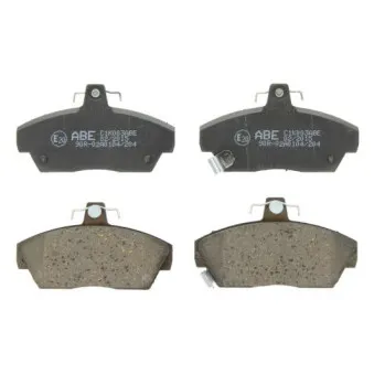 Jeu de 4 plaquettes de frein avant ABE
