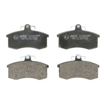 Jeu de 4 plaquettes de frein avant ABE C1L002ABE