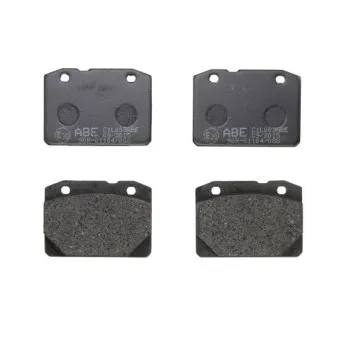 Jeu de 4 plaquettes de frein avant ABE C1L003ABE