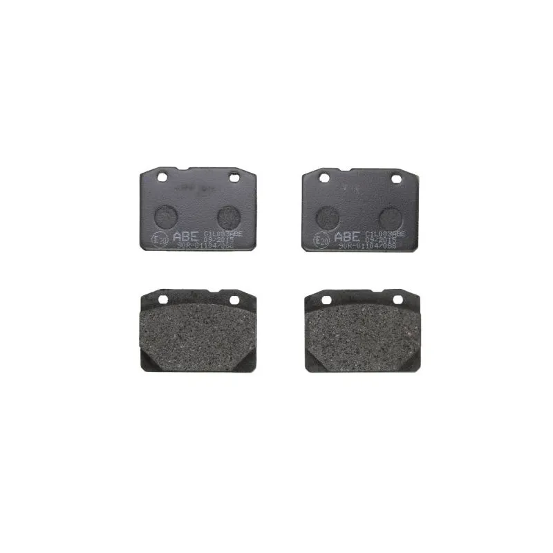 Jeu de 4 plaquettes de frein avant ABE C1L003ABE