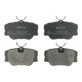 Jeu de 4 plaquettes de frein avant ABE C1M001ABE