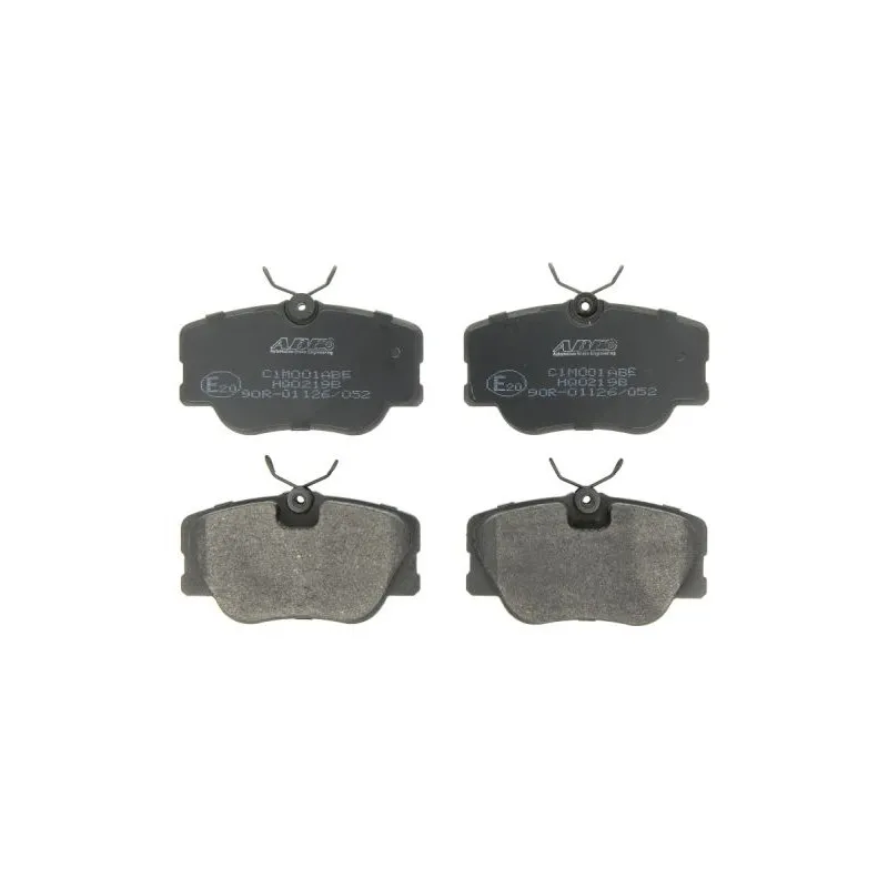 Jeu de 4 plaquettes de frein avant ABE C1M001ABE