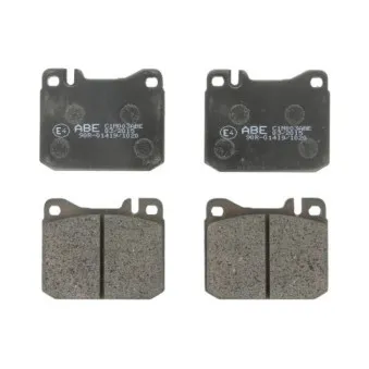 Jeu de 4 plaquettes de frein avant ABE C1M003ABE