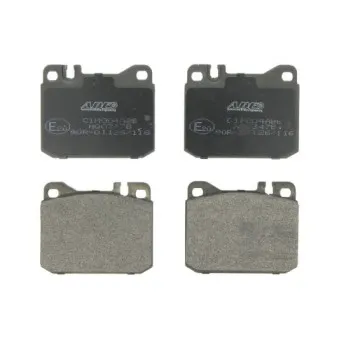 Jeu de 4 plaquettes de frein avant ABE C1M004ABE