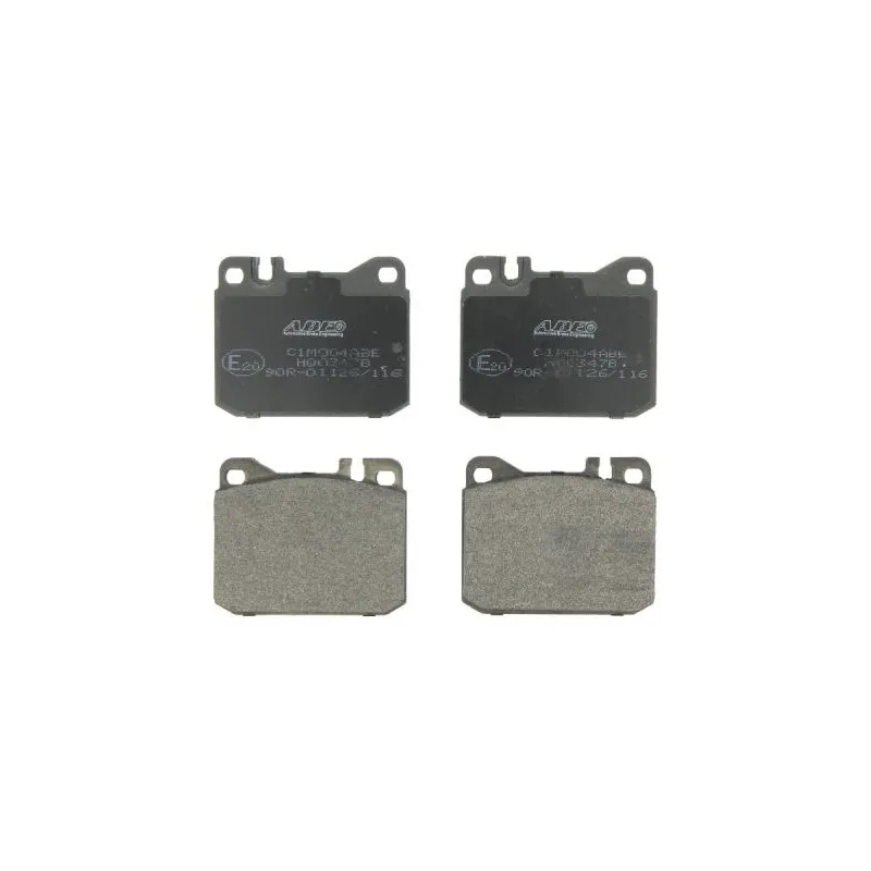 Jeu de 4 plaquettes de frein avant ABE C1M004ABE