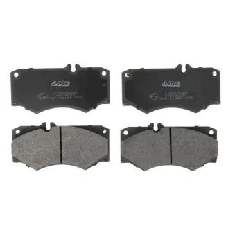 Jeu de 4 plaquettes de frein avant ABE C1M007ABE