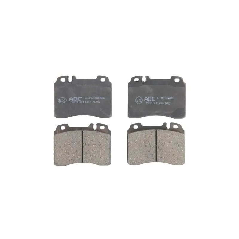 Jeu de 4 plaquettes de frein avant ABE C1M008ABE