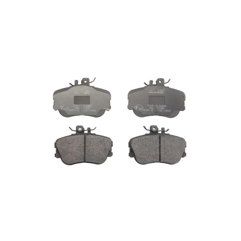 Jeu de 4 plaquettes de frein avant ABE C1M017ABE