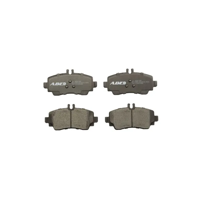 Jeu de 4 plaquettes de frein avant ABE C1M022ABE
