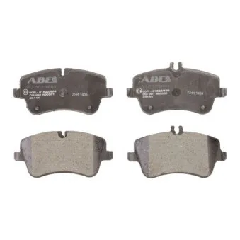 Jeu de 4 plaquettes de frein avant ABE C1M025ABE