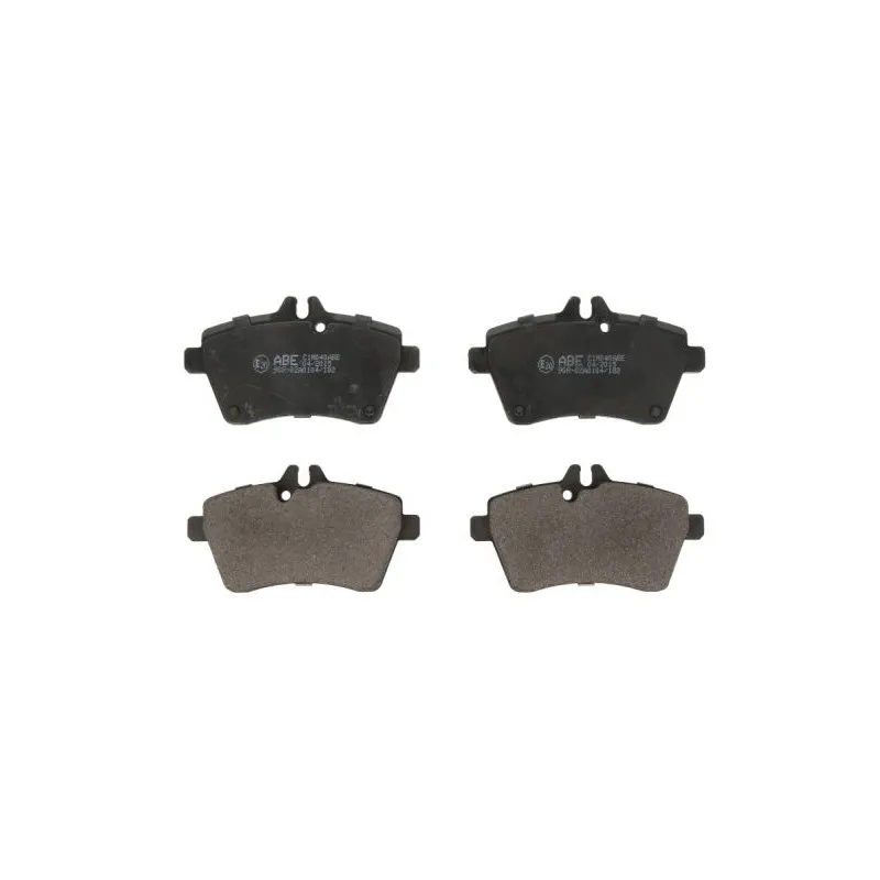 Jeu de 4 plaquettes de frein avant ABE C1M040ABE